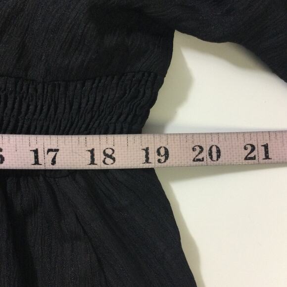 BLOOMCHIC 18-20 2X Plus Black Contrast Webbing Split Side midi Dress NWT B80 - Picture 8 of 12